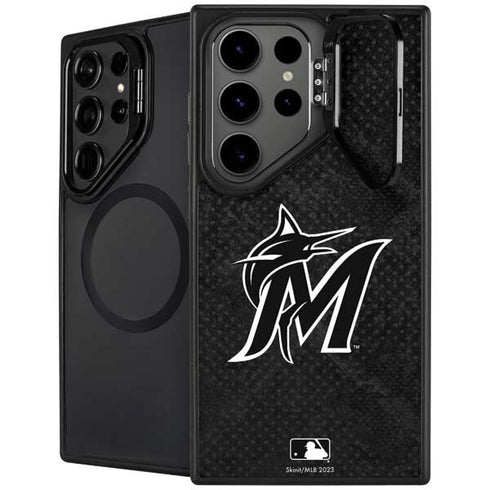 MLB Miami Marlins Dark Wash Galaxy S25 Ultra Kickstand Case
